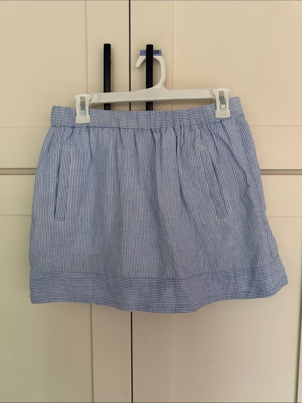 J. Crew Factory Linen-Cotton Blend Mini Skirt